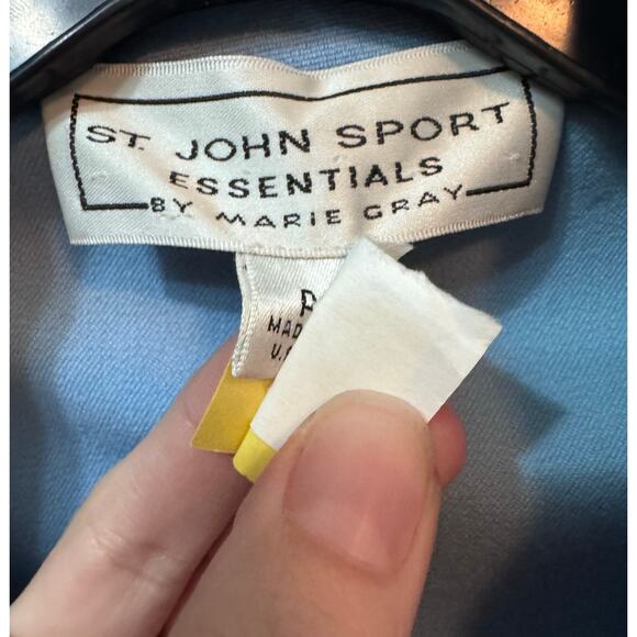 St. John Sport Blue Blazer Jacket Size P - Picture 15 of 15